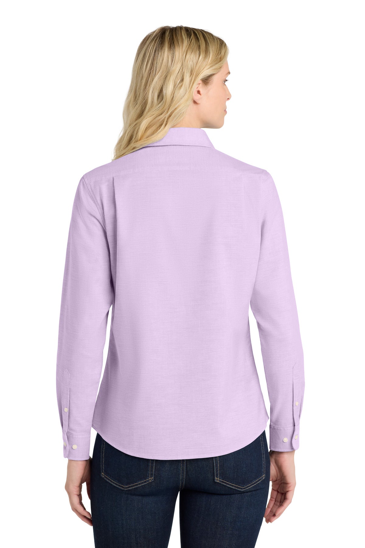 Soft Purple Port Authority Women's SuperPro Oxford Shirt. L658