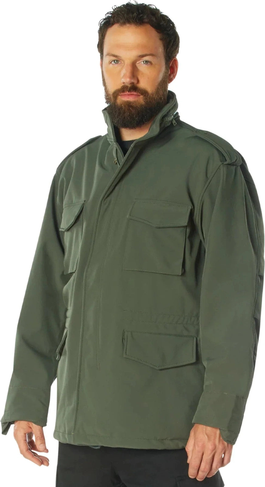 Soft Shell Tactical M-65 Field Jacket - Olive Drab / s