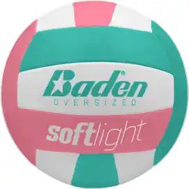 Softlight Youth Oversized Volleyball - Sea Green/soft Pink
