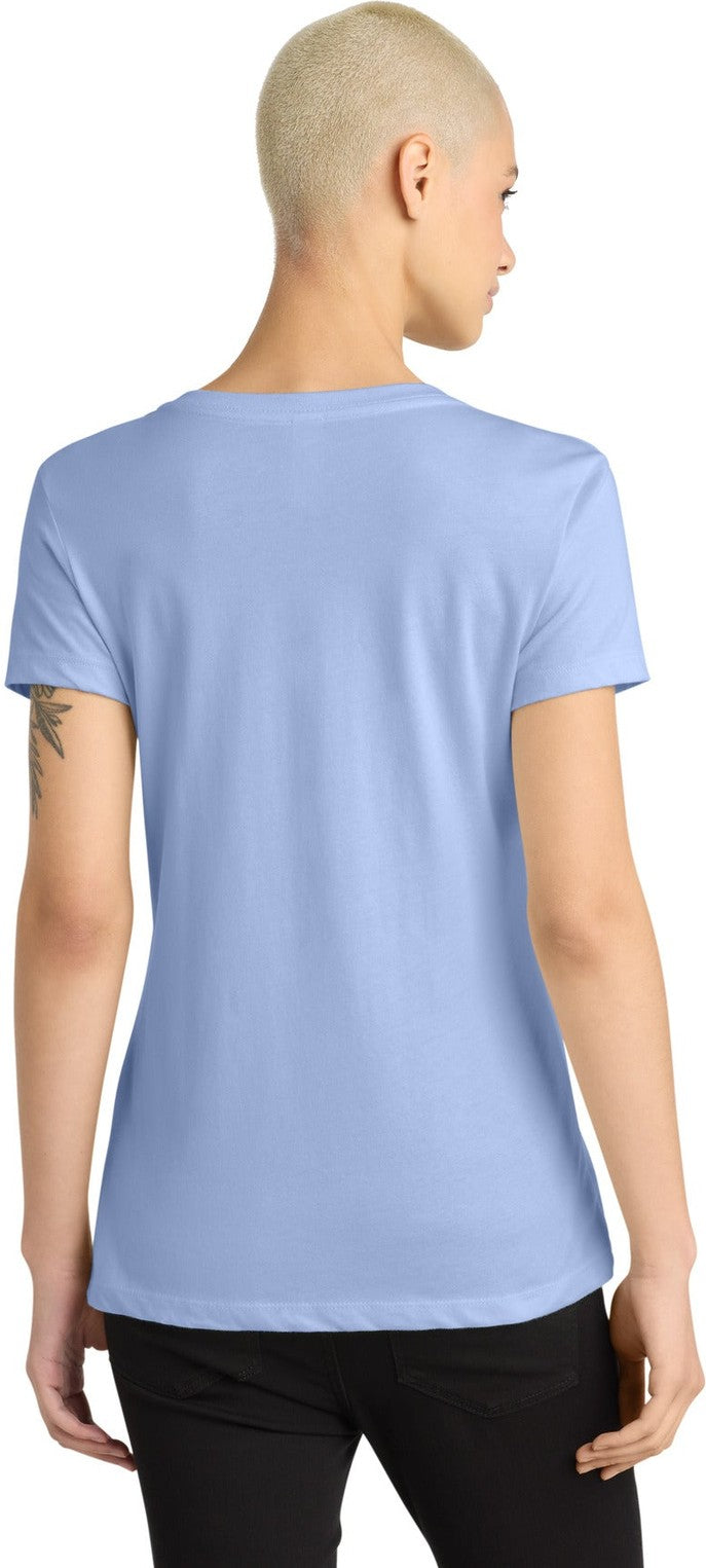 SoftLilac District - Women's Perfect Weight V-Neck Tee. DM1170L