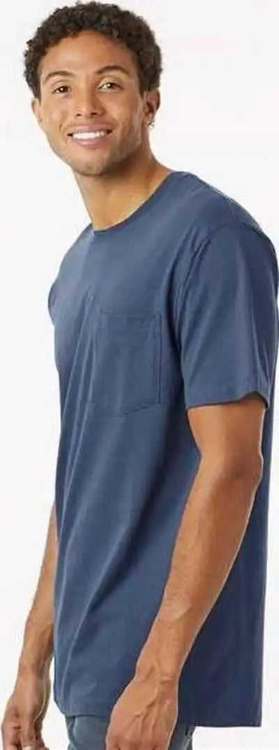 Softshirts 210 Classic Pocket t Shirt Navy