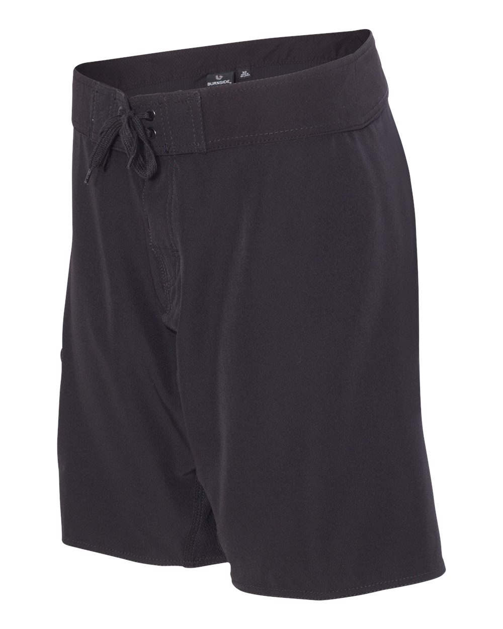Solid Black Diamond Dobby Board Shorts - 9371