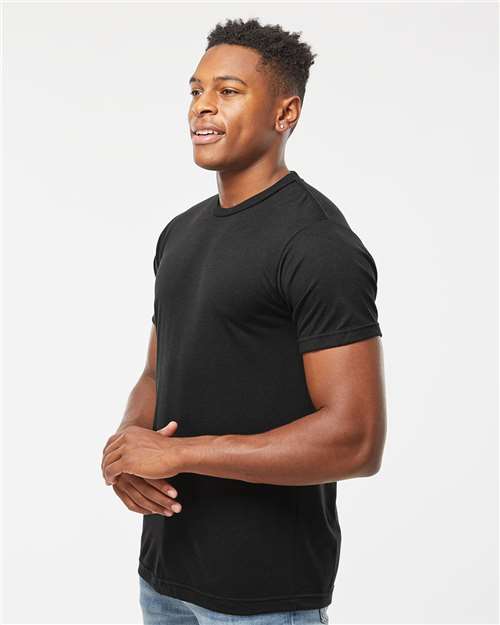 Solid Black Tri Blend Tri-Blend T-Shirt - 254