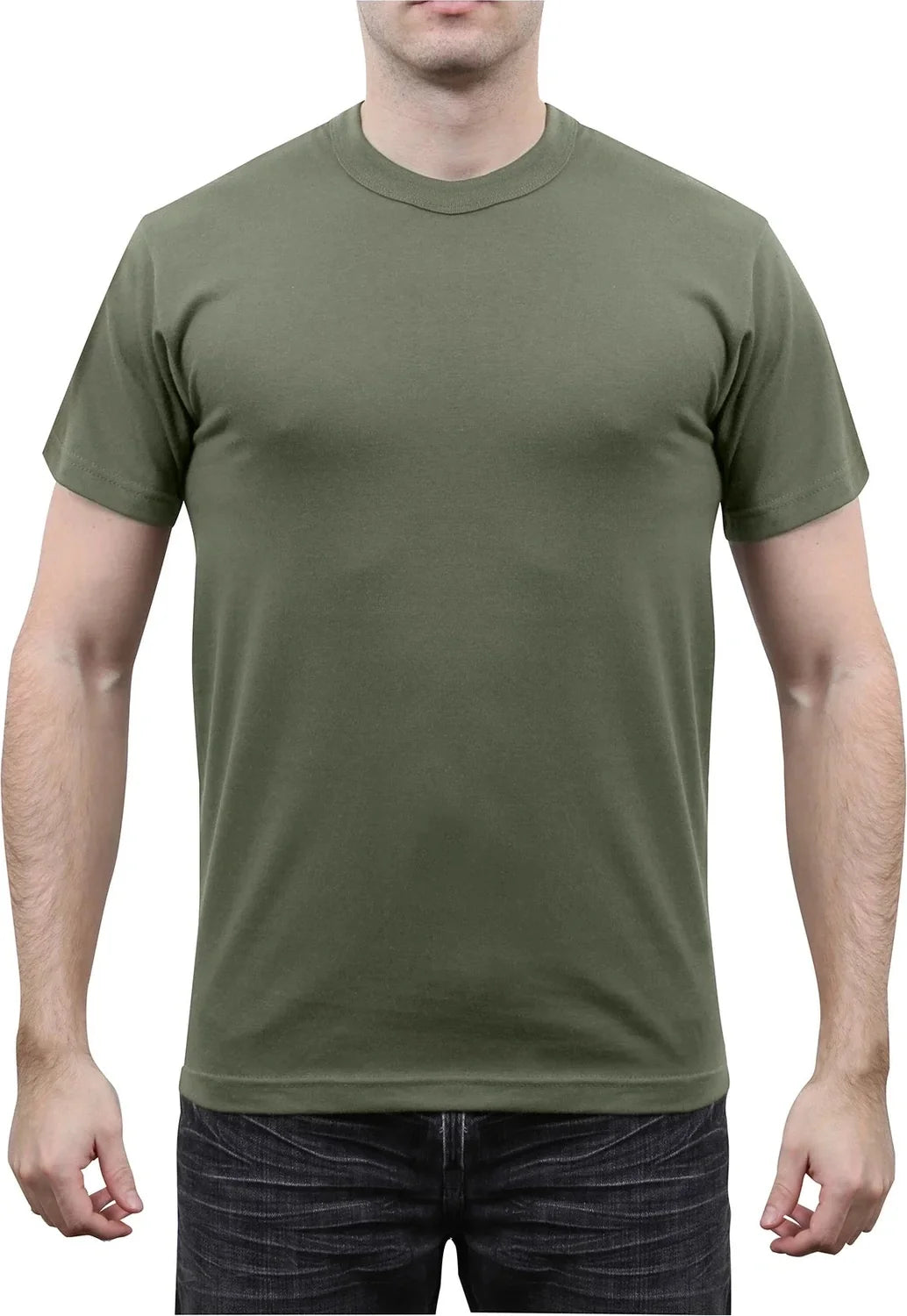 Solid Color 100% Cotton T-shirt