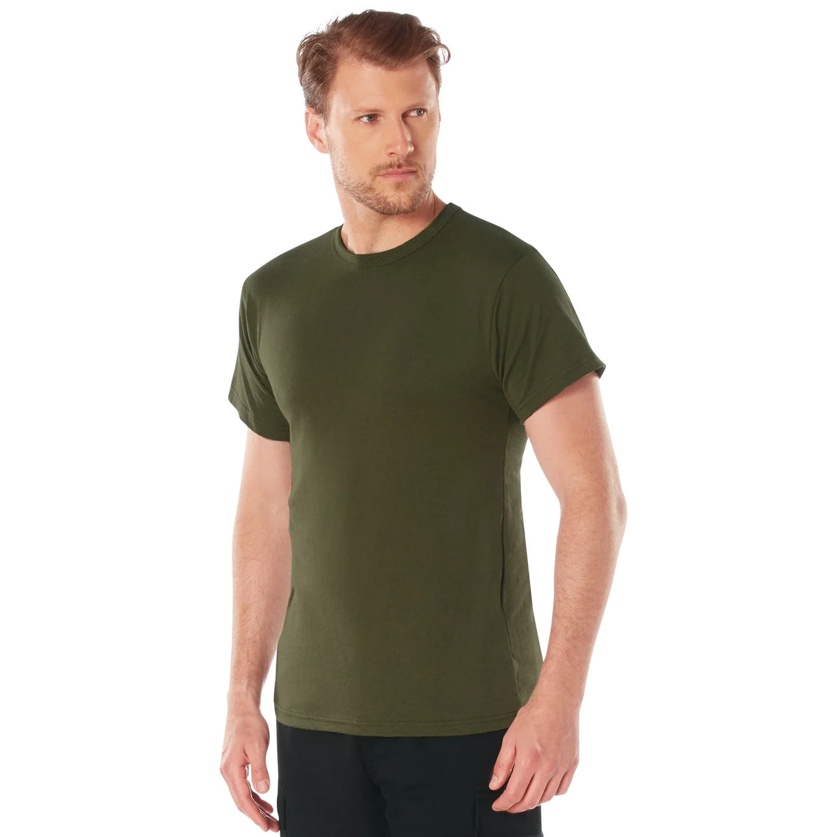 Solid Color 100% Cotton T-shirt