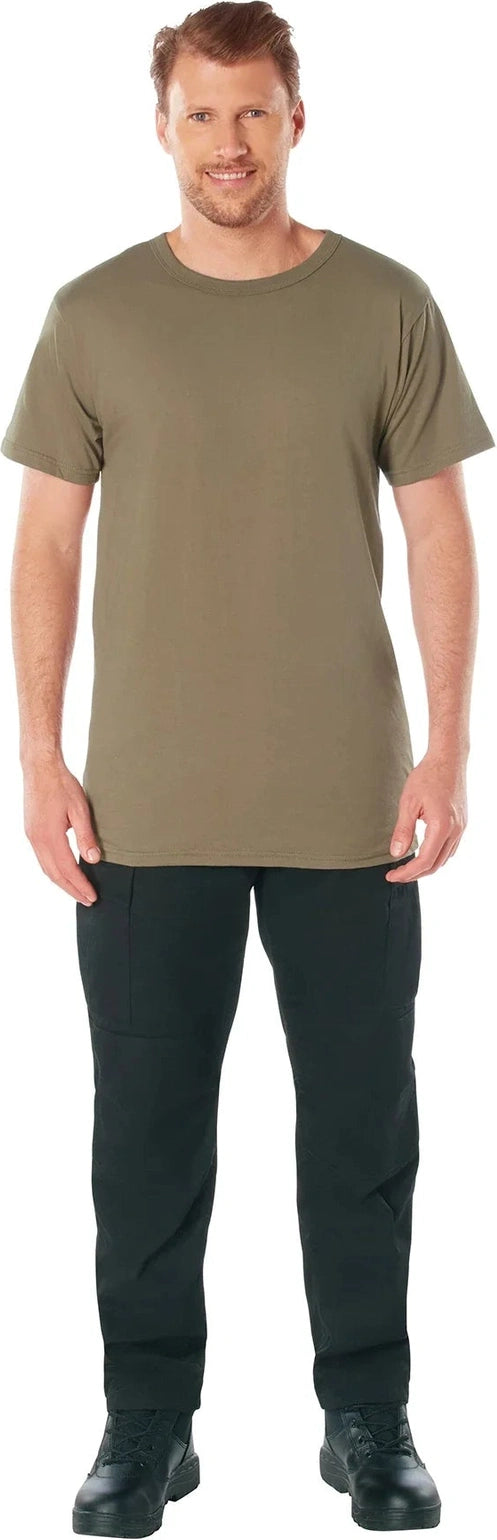 Solid Color 100% Cotton T-shirt