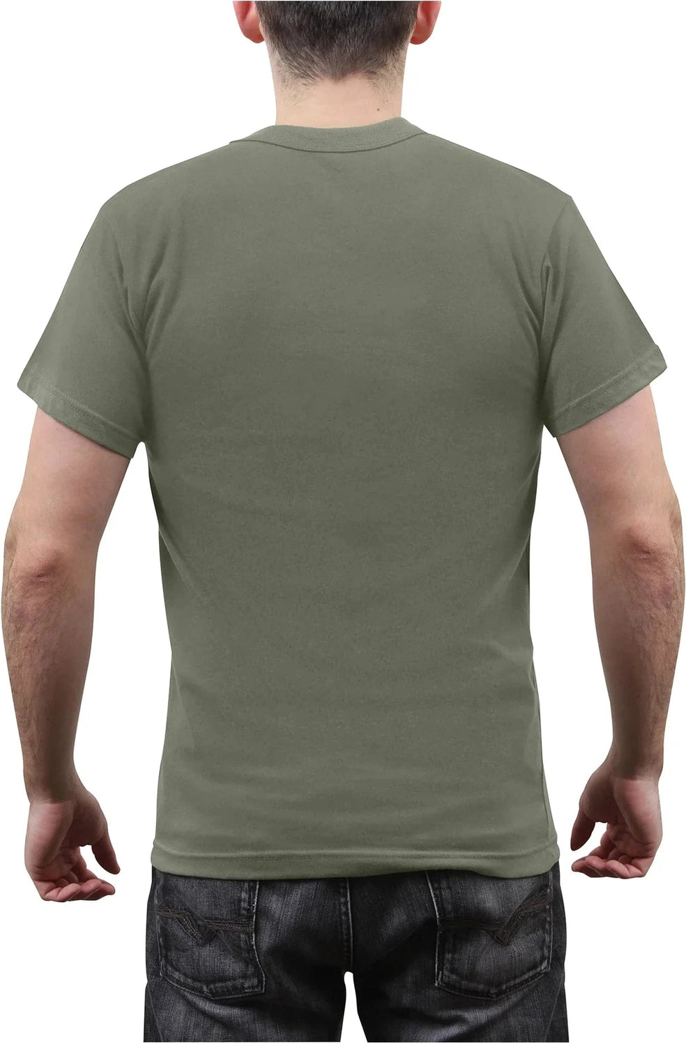 Solid Color 100% Cotton T-shirt