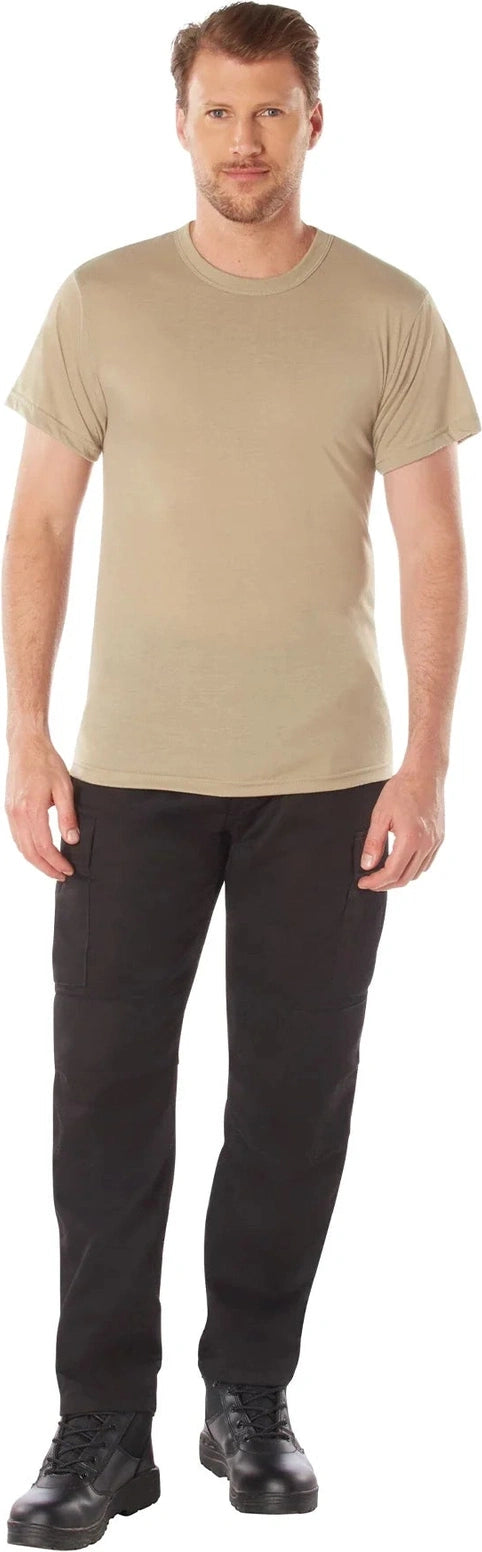 Solid Color 100% Cotton T-shirt