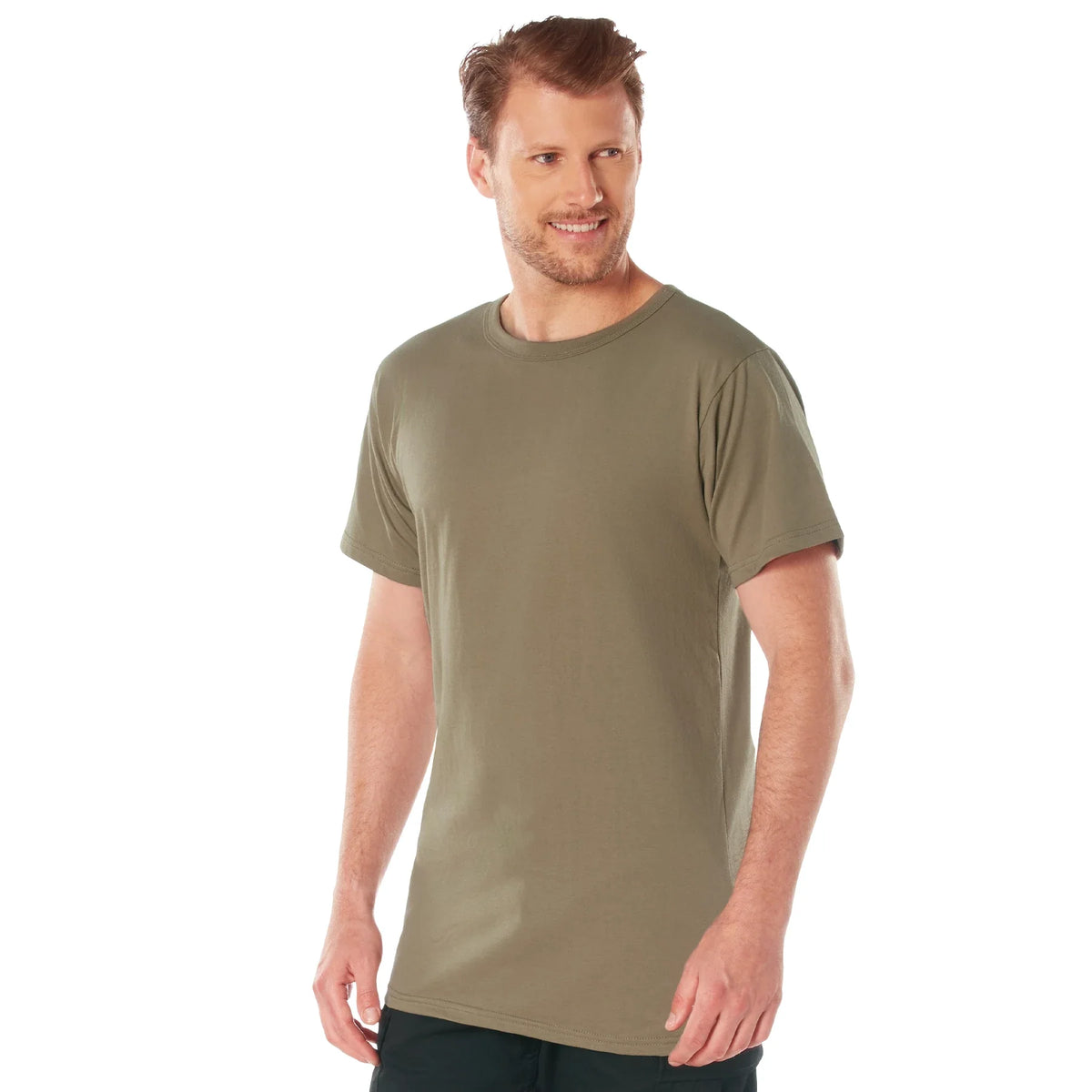 Solid Color 100% Cotton T-shirt