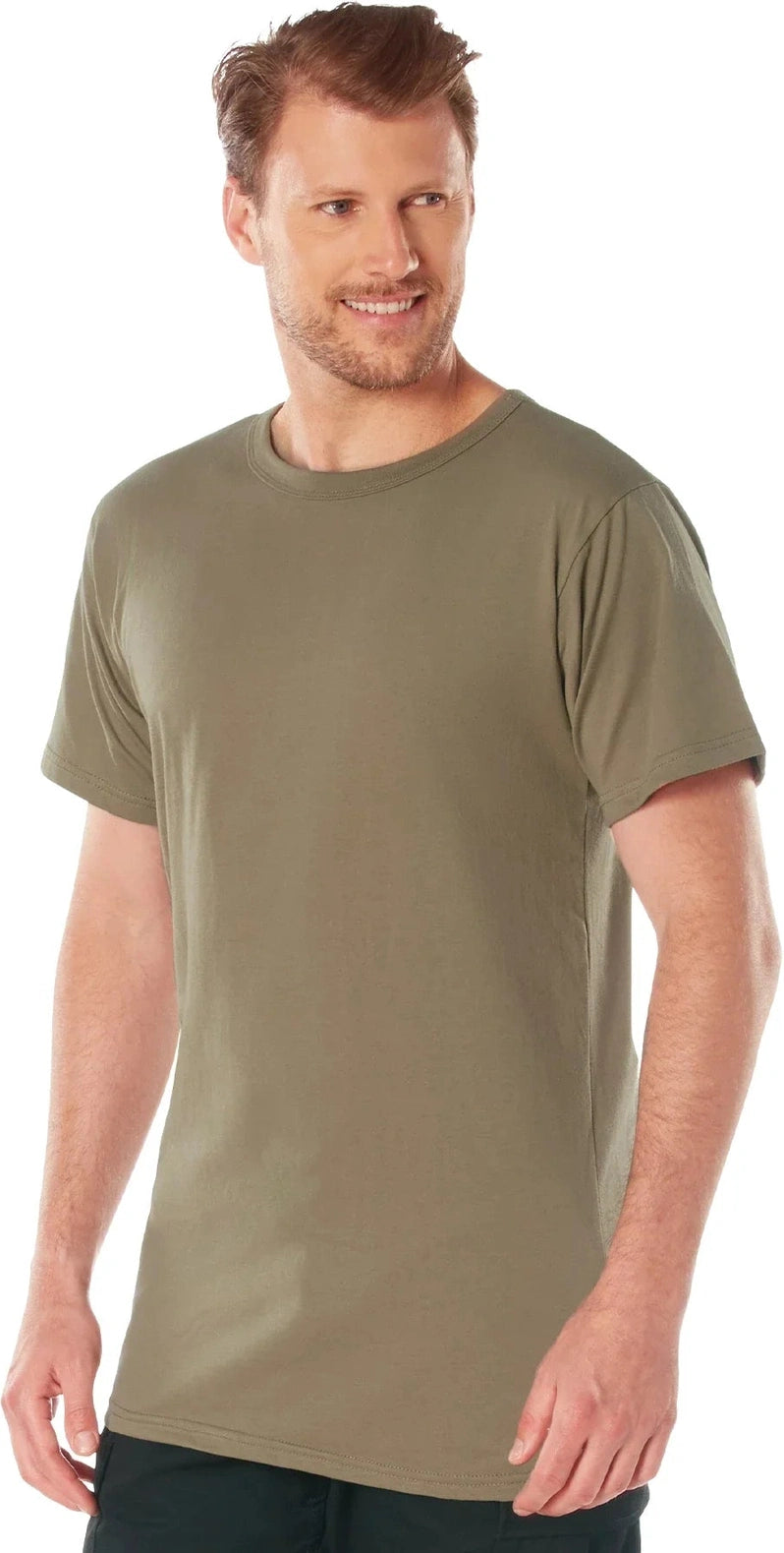 Solid Color 100% Cotton T-shirt