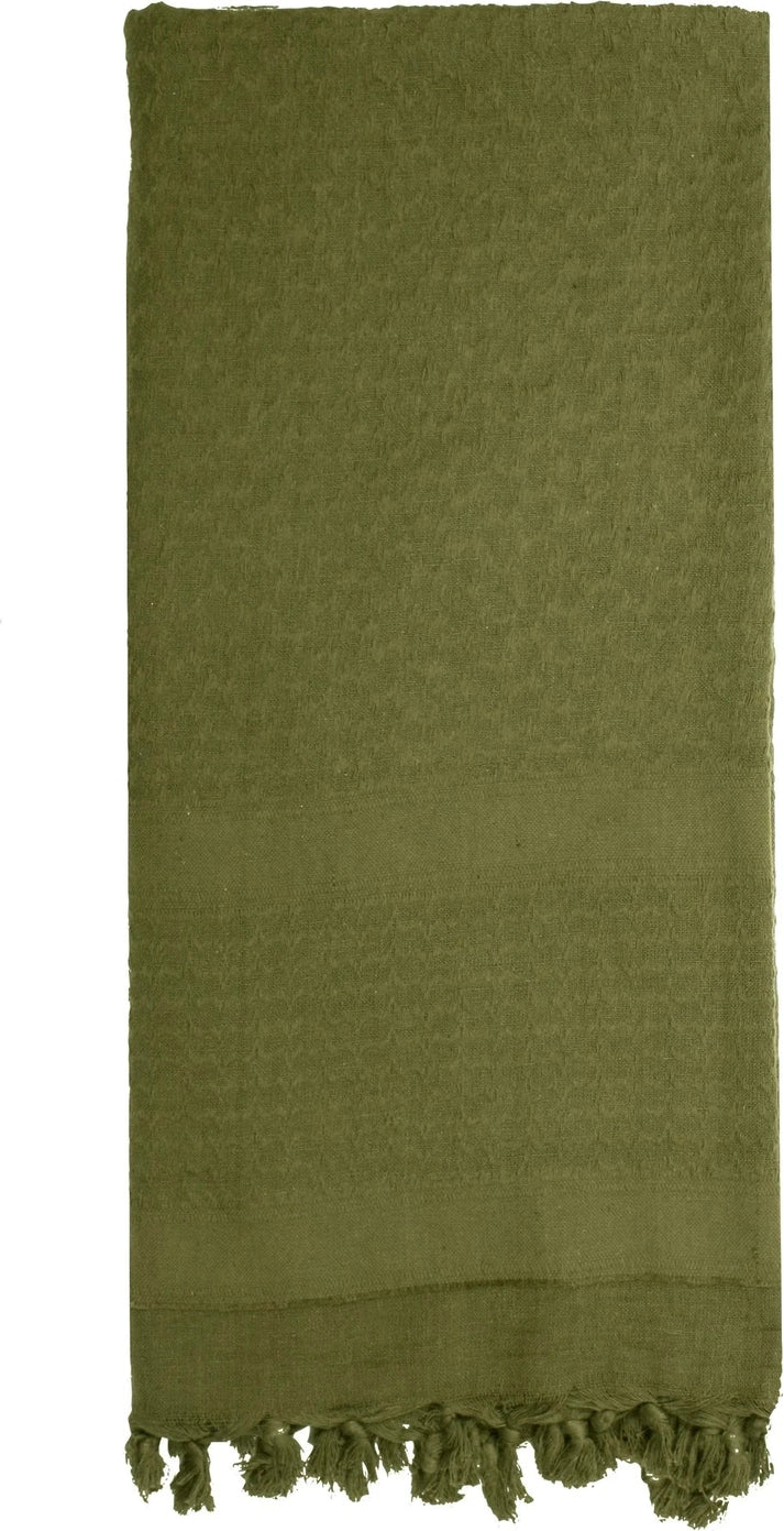 Solid Color Shemagh Tactical Desert Keffiyeh Scarf - Olive Drab