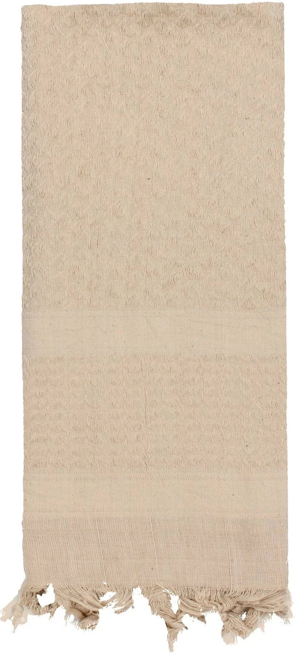 Solid Color Shemagh Tactical Desert Keffiyeh Scarf - Tan