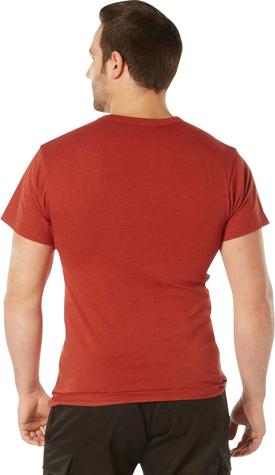 Solid Color T-shirt with Cotton / Polyester Blend