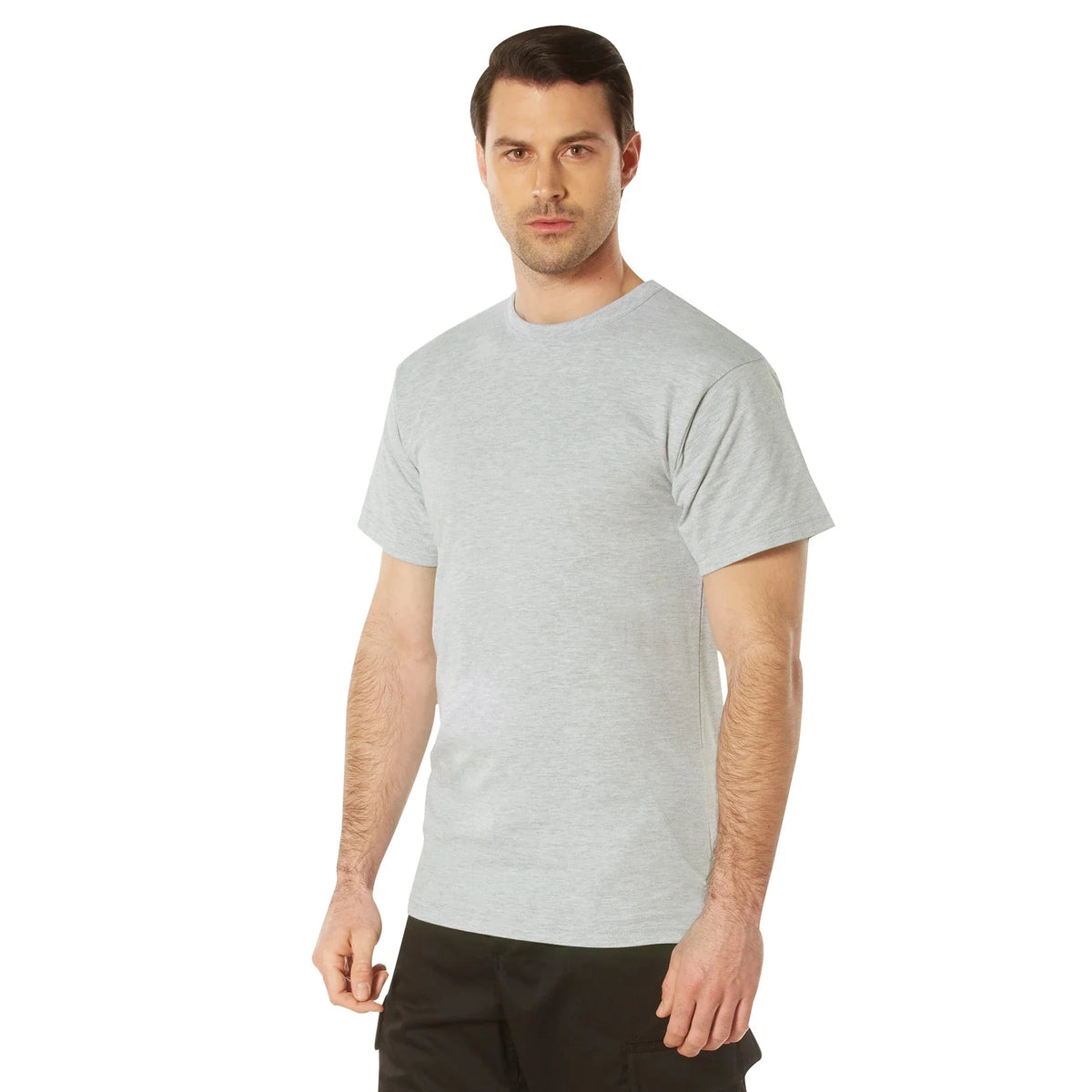 Solid Color T-shirt with Cotton / Polyester Blend