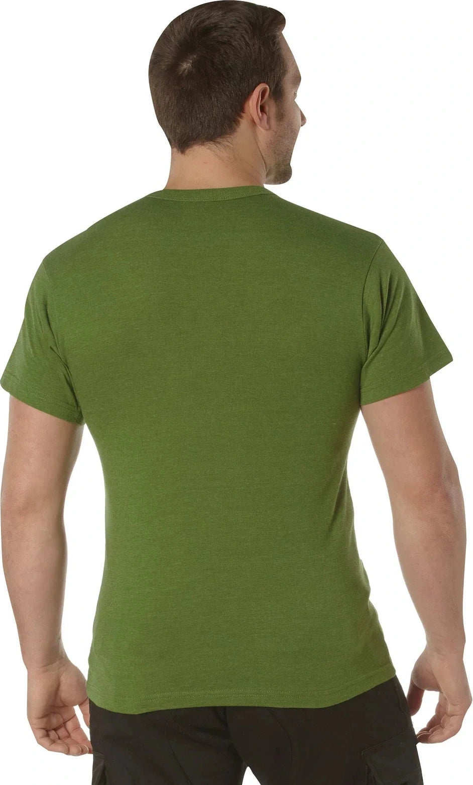 Solid Color T-shirt with Cotton / Polyester Blend