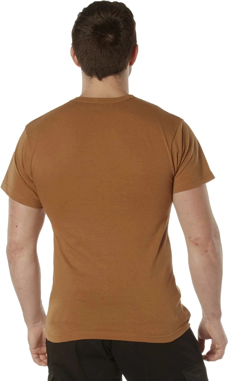 Solid Color T-shirt with Cotton / Polyester Blend