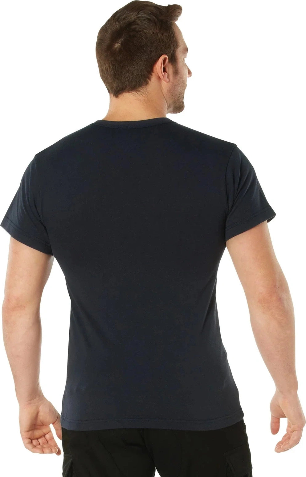 Solid Color T-shirt with Cotton / Polyester Blend