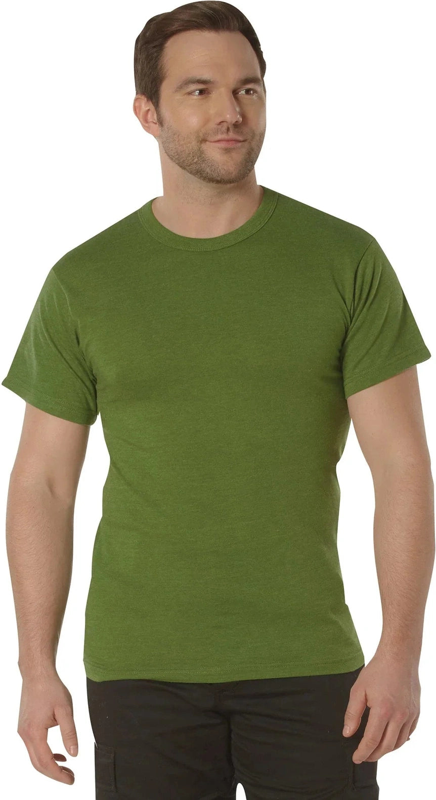 Solid Color T-shirt with Cotton / Polyester Blend