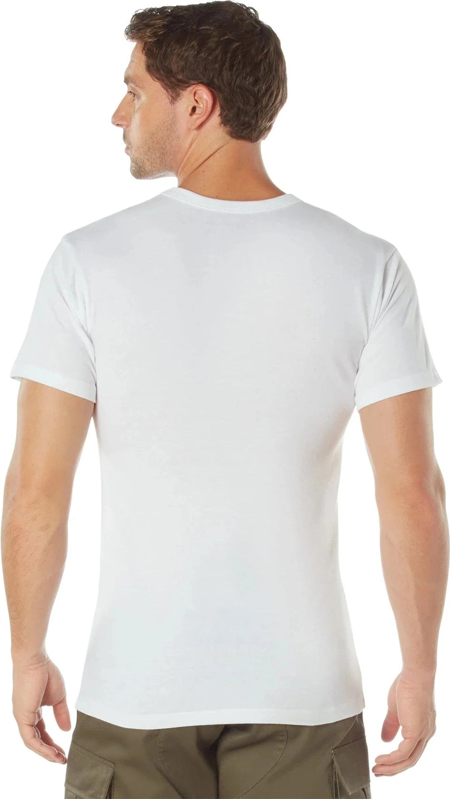 Solid Color T-shirt with Cotton / Polyester Blend