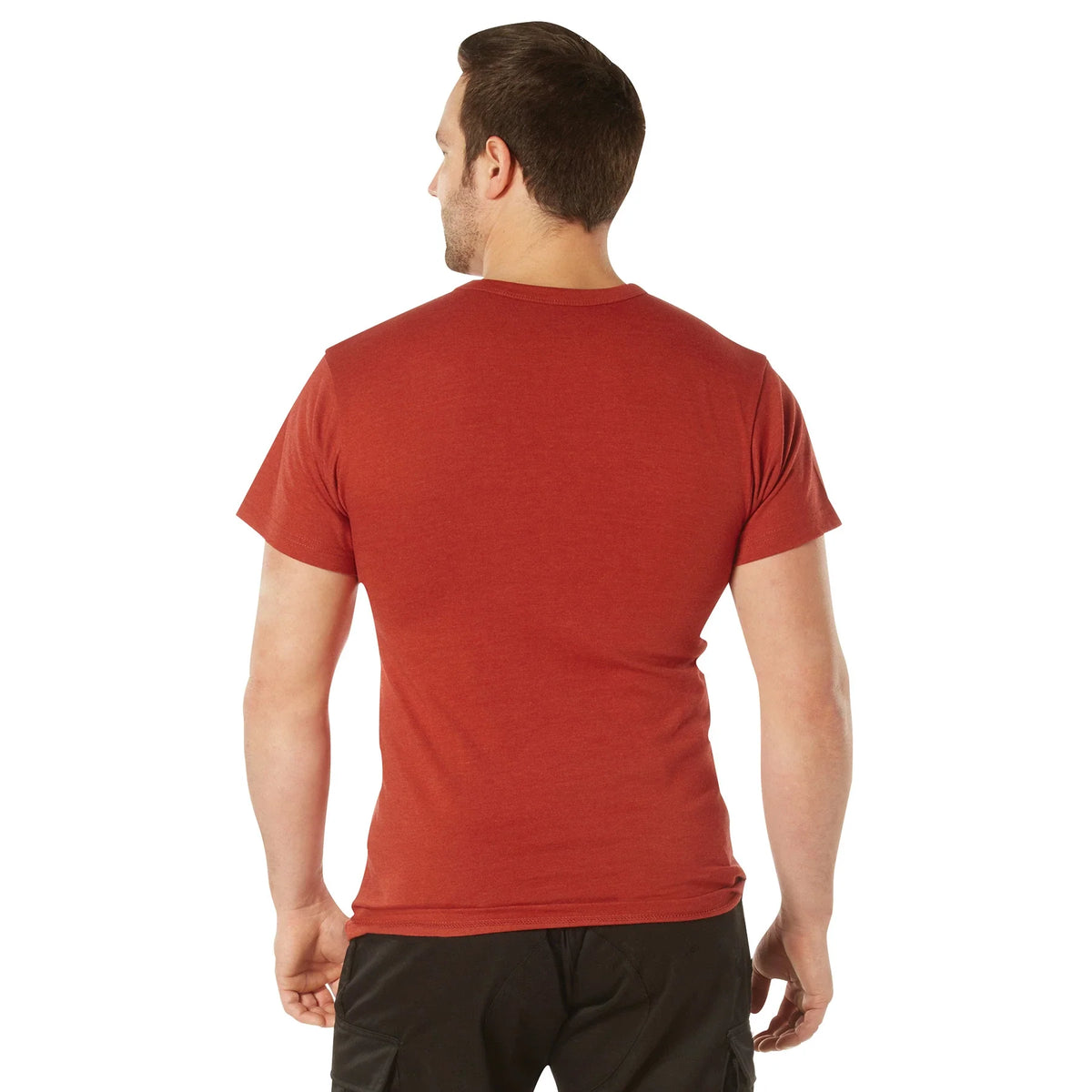 Solid Color T-shirt with Cotton / Polyester Blend