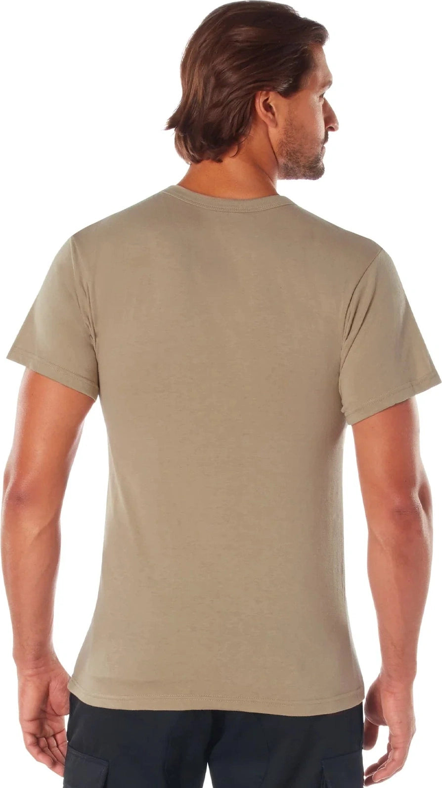 Solid Color T-shirt with Cotton / Polyester Blend