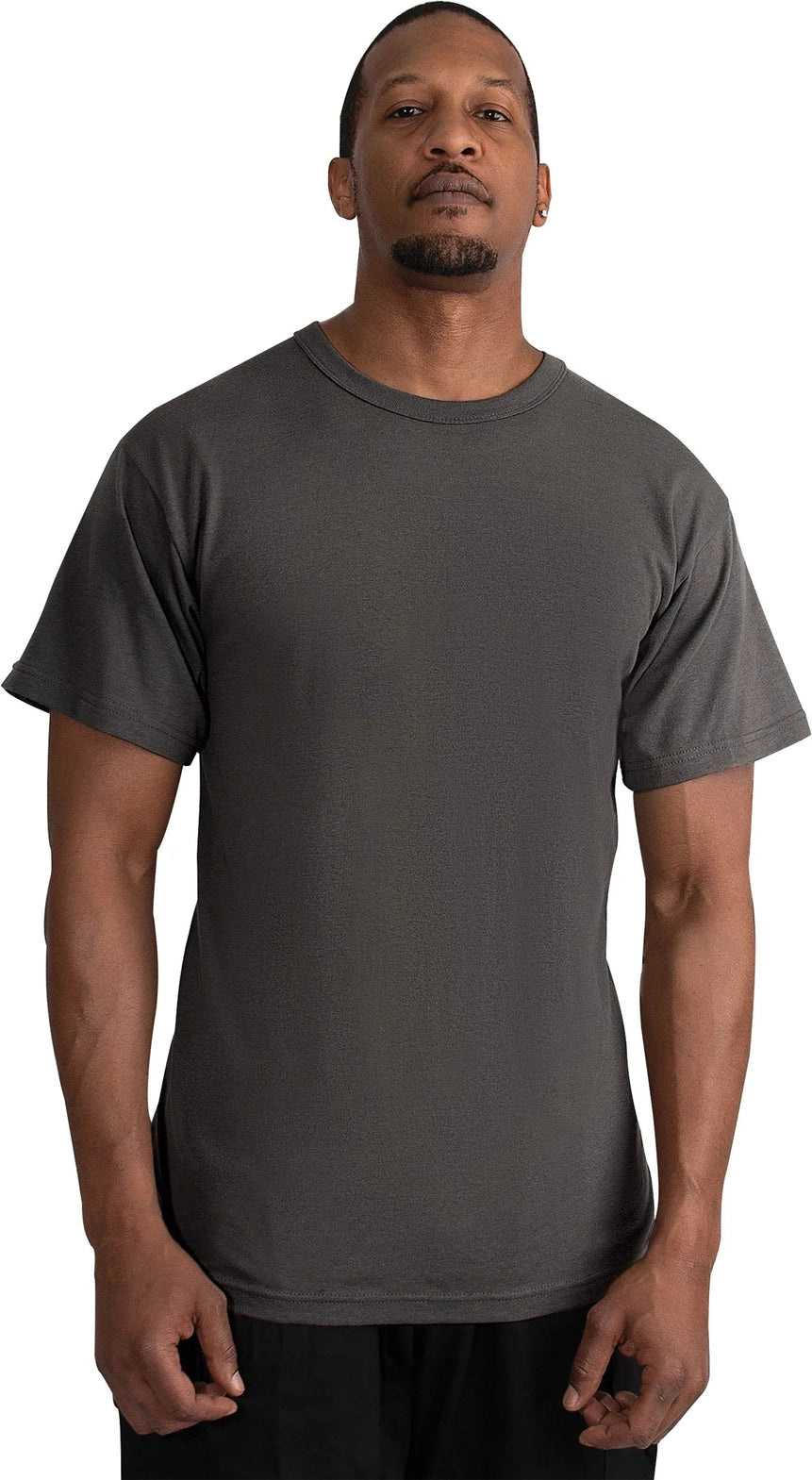 Solid Color T-shirt with Cotton / Polyester Blend