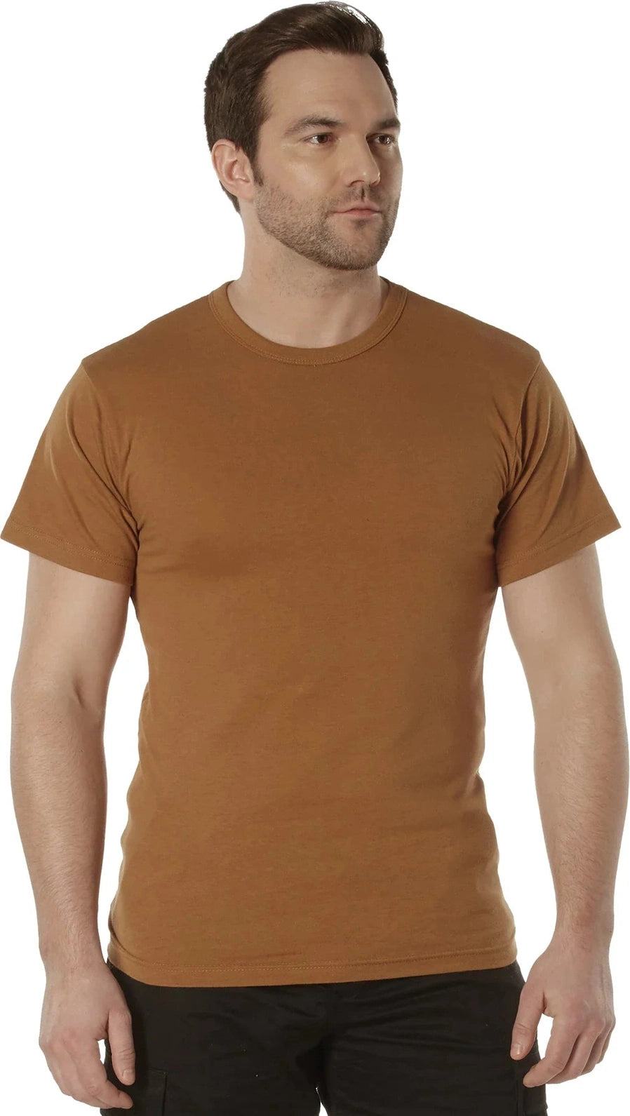 Solid Color T-shirt with Cotton / Polyester Blend