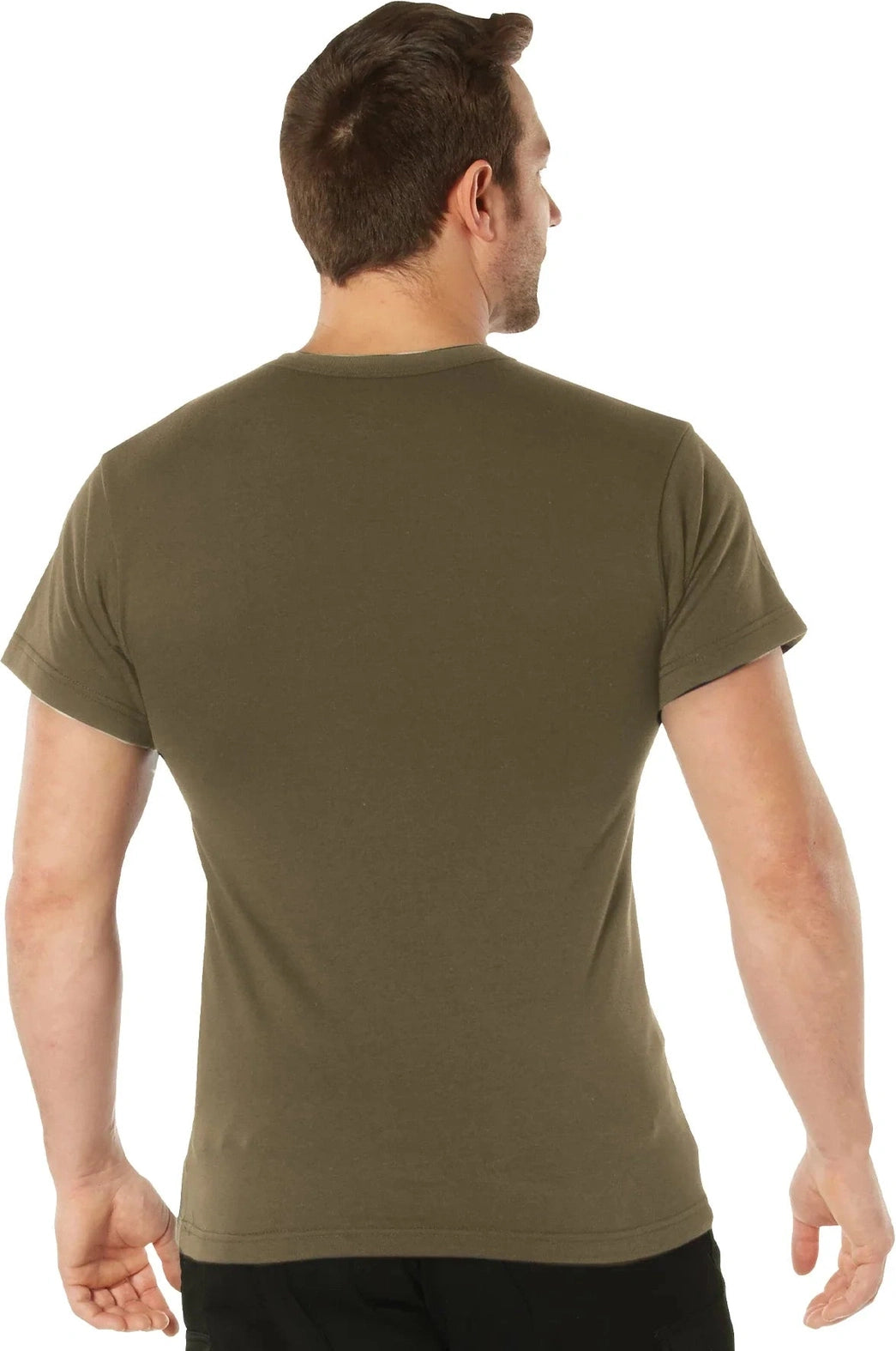 Solid Color T-shirt with Cotton / Polyester Blend