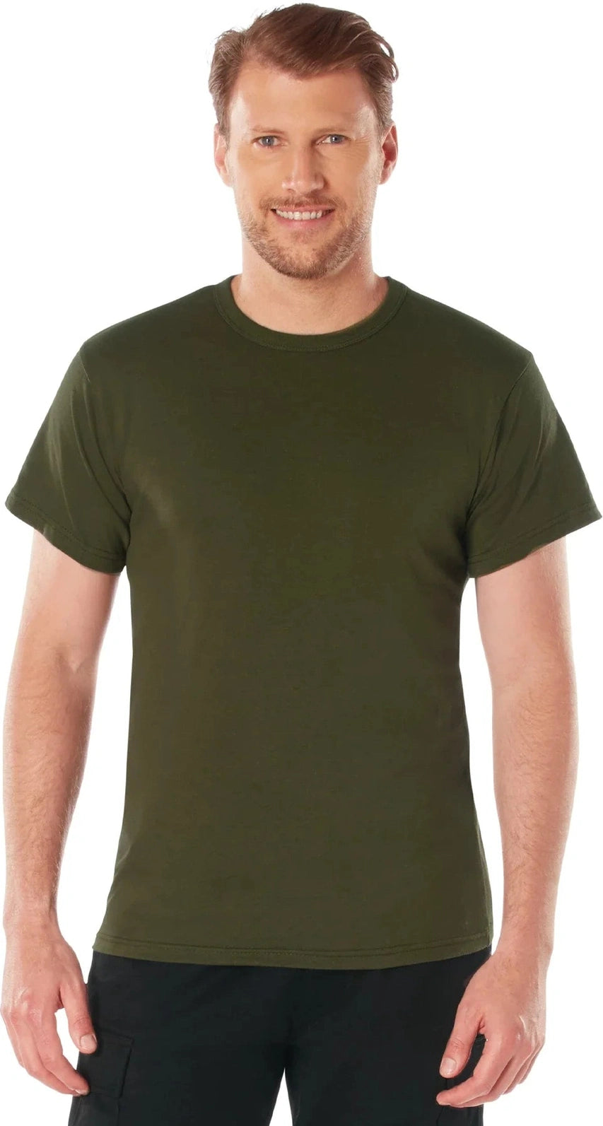 Solid Color T-shirt with Cotton / Polyester Blend