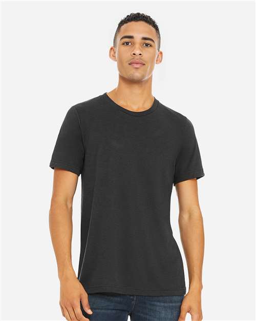 Solid Dark Grey Triblend Triblend Tee - 3413