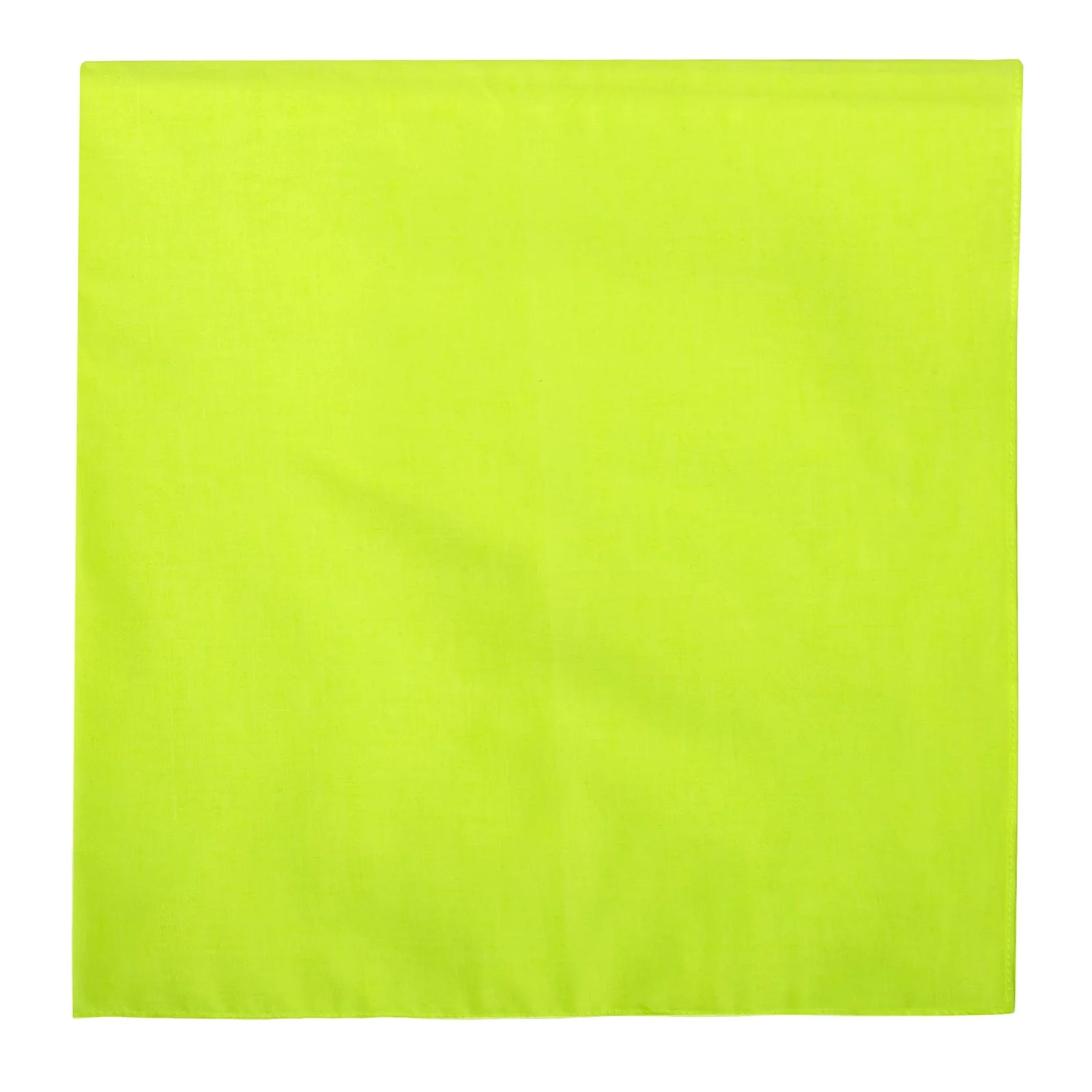 Solid Large Bandana - Safety Green