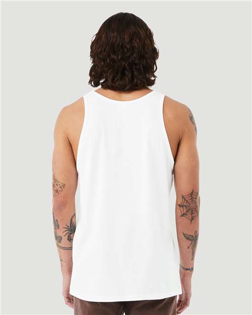 Solid White Blend Heather CVC Tank - 3480CVC