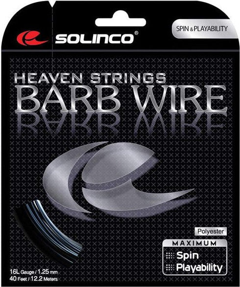 Solinco Barb Wire - Black White Olive
