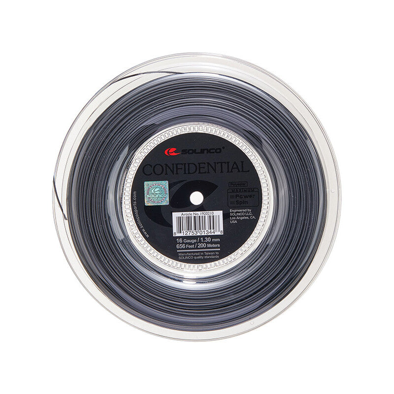 Solinco Confidential Reel 656’ (dark Silver)