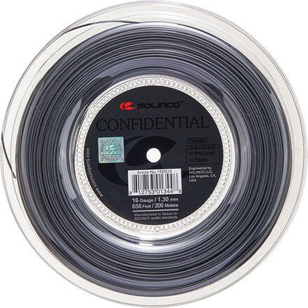 Solinco Confidential Reel 656’ - Dark Silver