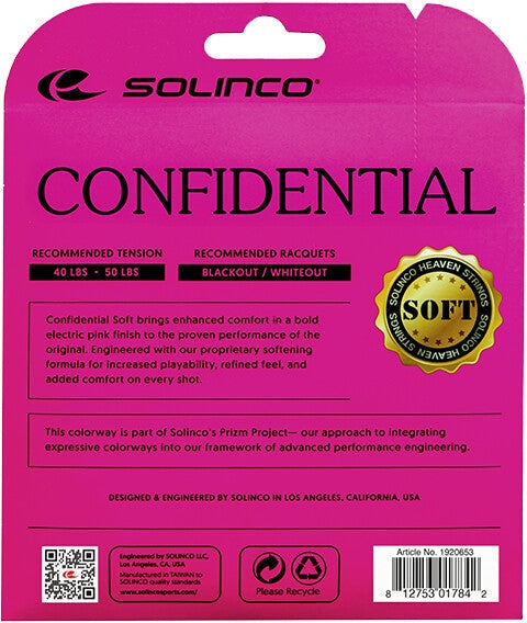 Solinco Confidential Soft (electric Pink) - Pnk / 1.25