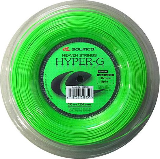 Solinco Hyper-g Reel 656’ (lime) - 1.05