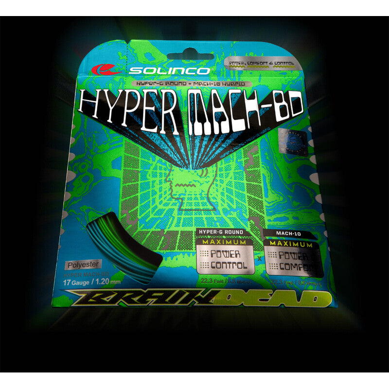 Solinco Hyper Mach-bd Hybrid 17g - Lm/bl / 1.20