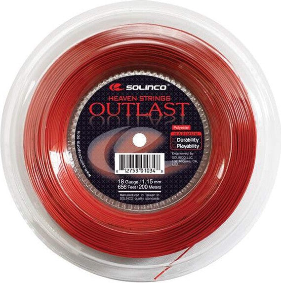 Solinco Outlast Reel 656’ - Red