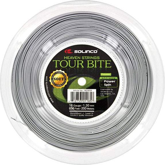 Solinco Tour Bite Soft Reel 656’ (silver)