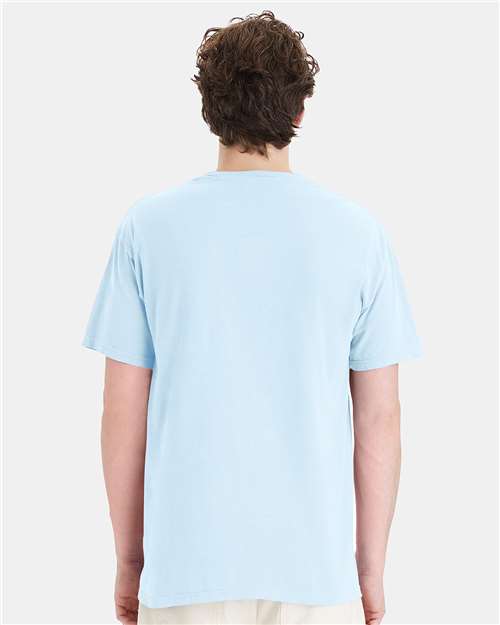 Soothing Blue Garment-Dyed Pocket T-Shirt - GDH150