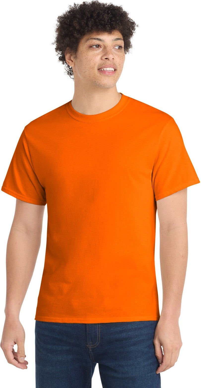 SOrange Port & Co Core Cotton Tee. PC54