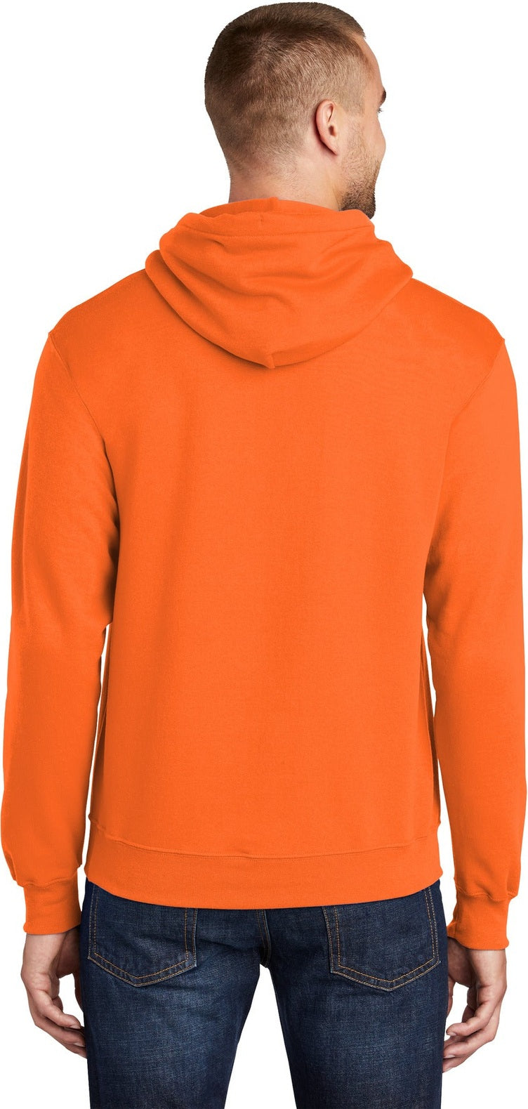 SOrange Port & Co Tall Core Fleece Pullover Hooded Sweatshirt PC78HT