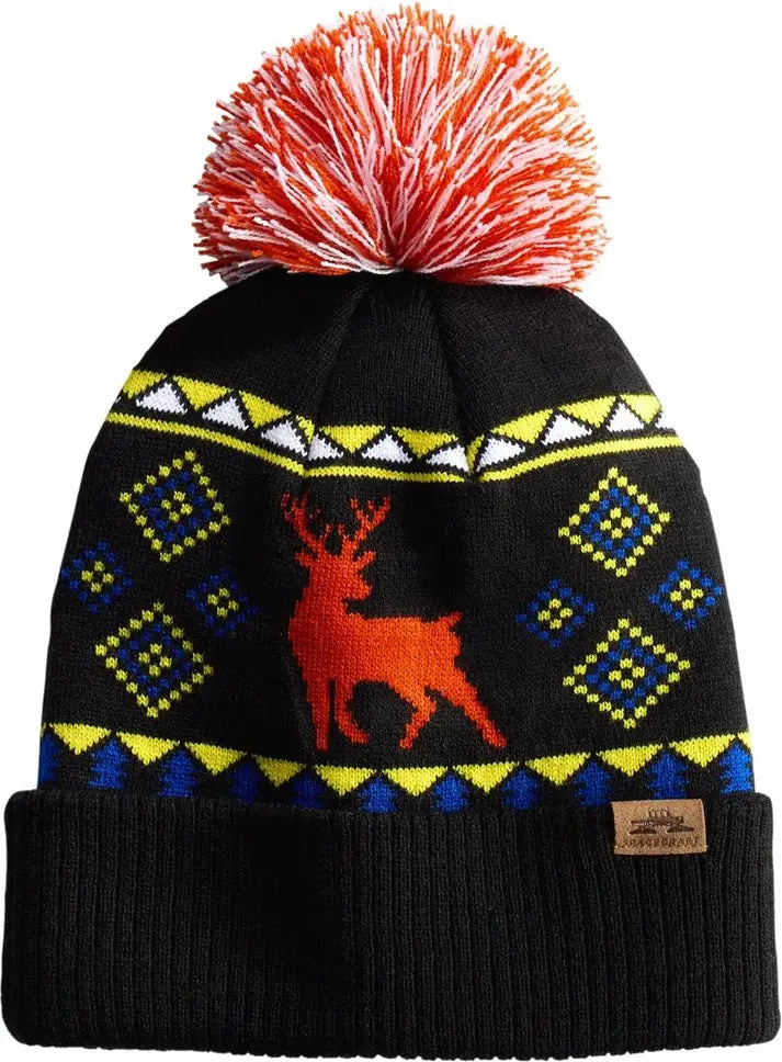Spacecraft Spc12 Limited Edition Wild Pom Beanie - Deer Black - Adult Osfa