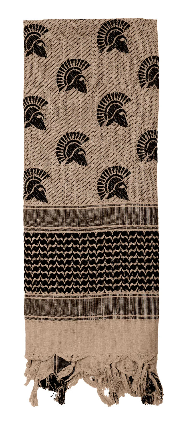 Spartan Shemagh Tactical Desert Keffiyeh Scarf - Tan