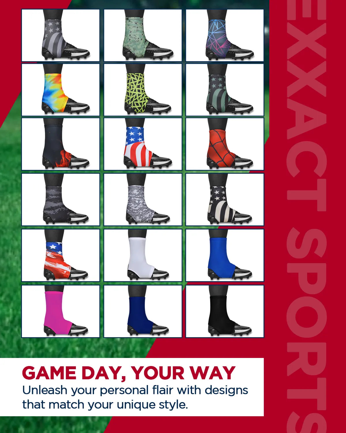 Spats Cleat Men & Boys Football Covers (spider)