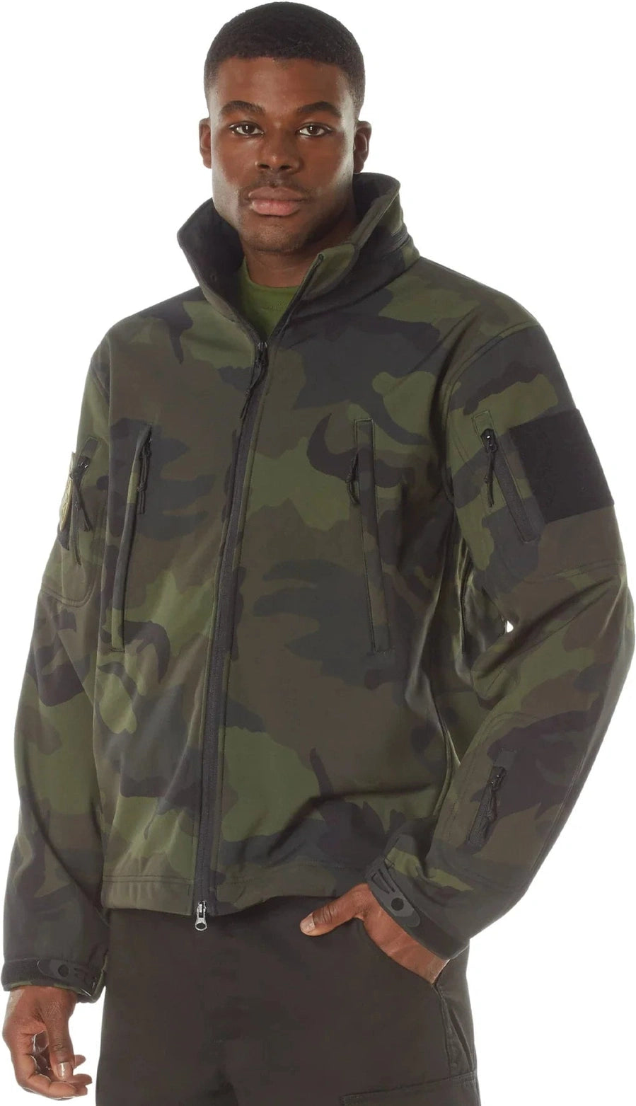 Special Ops Soft Shell Jacket - Midnight Woodland Camo / 3xl