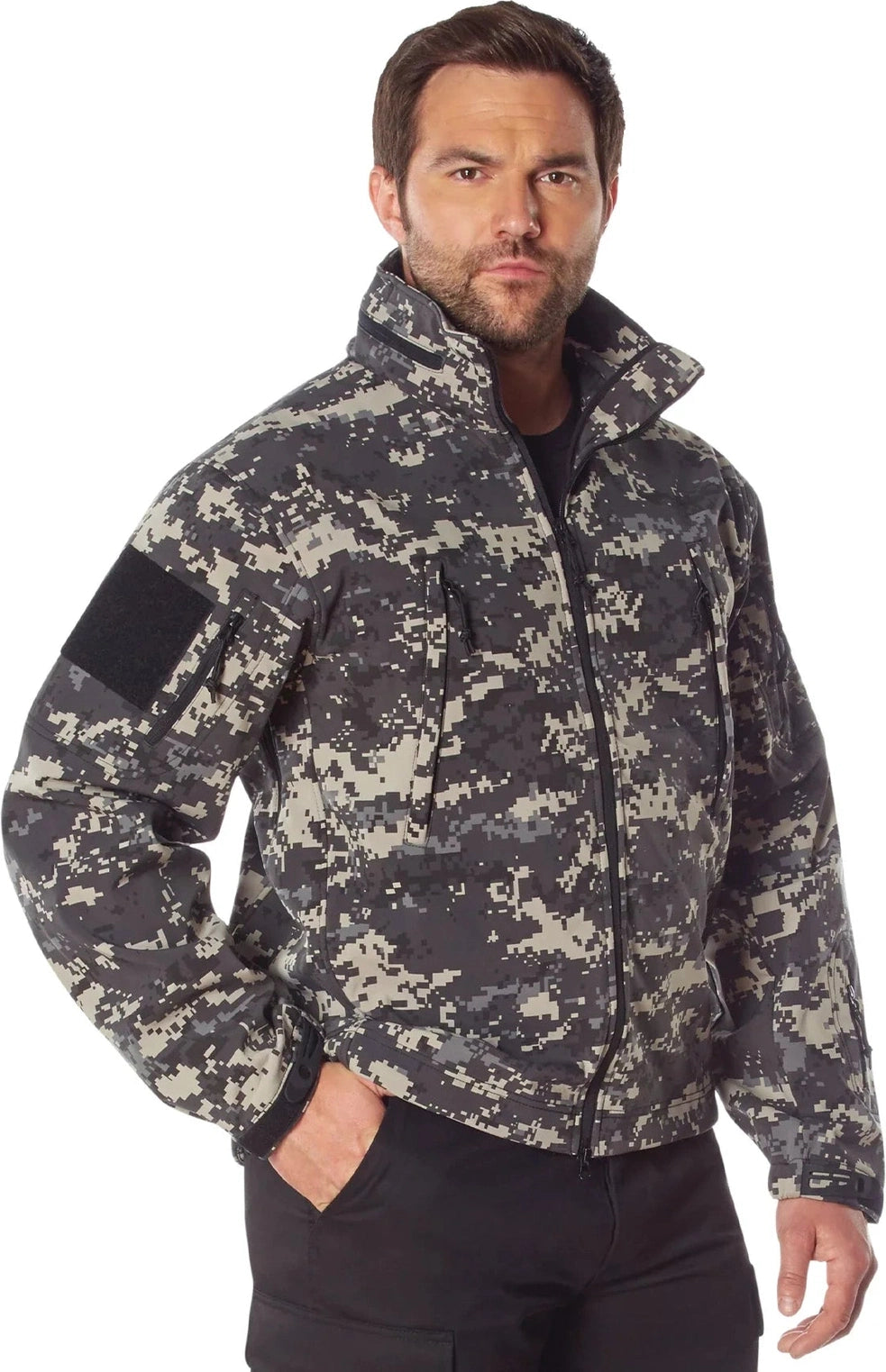 Special Ops Soft Shell Jacket - Subdued Urban Digital Camo / s
