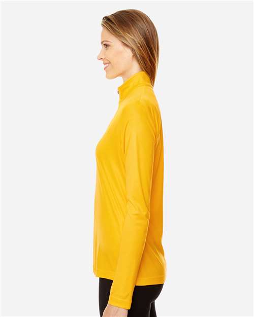 Sport Athletic Gold Women&#39;s Zone Performance Quarter-Zip Pullover - TT31W
