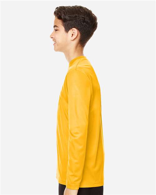 Sport Athletic Gold Youth Zone Performance Long Sleeve T-Shirt - TT11YL